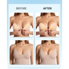 OEAK Women Strapless Sticky Bra Invisible Adhesive Backless Dress Bra NDE C
