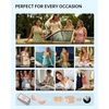 OEAK Womens Strapless Sticky Bra Invisible Adhesive Bras for Backless Dress(Round-beige)
