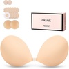 OEAK Women Strapless Sticky Bra Invisible Adhesive Backless Dress Bra NDE D