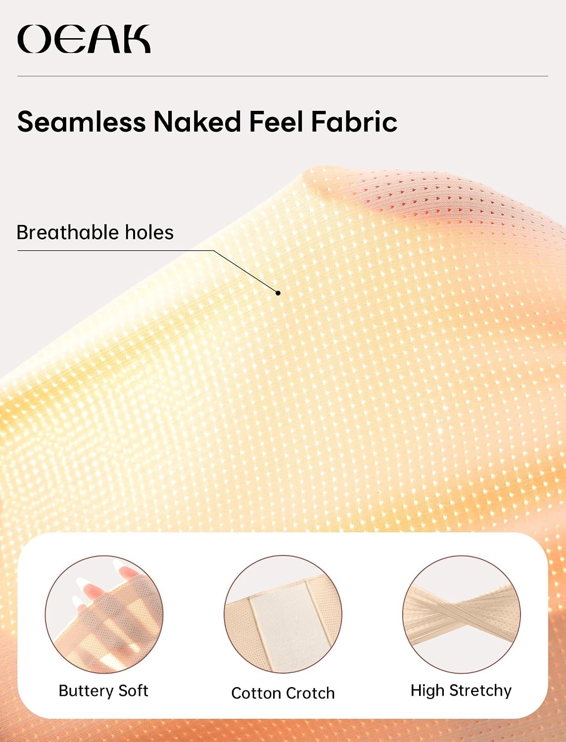 image:imageOEAK Tummy Control Shapewear Shorts amp Supportive Wireless Bras Nude M