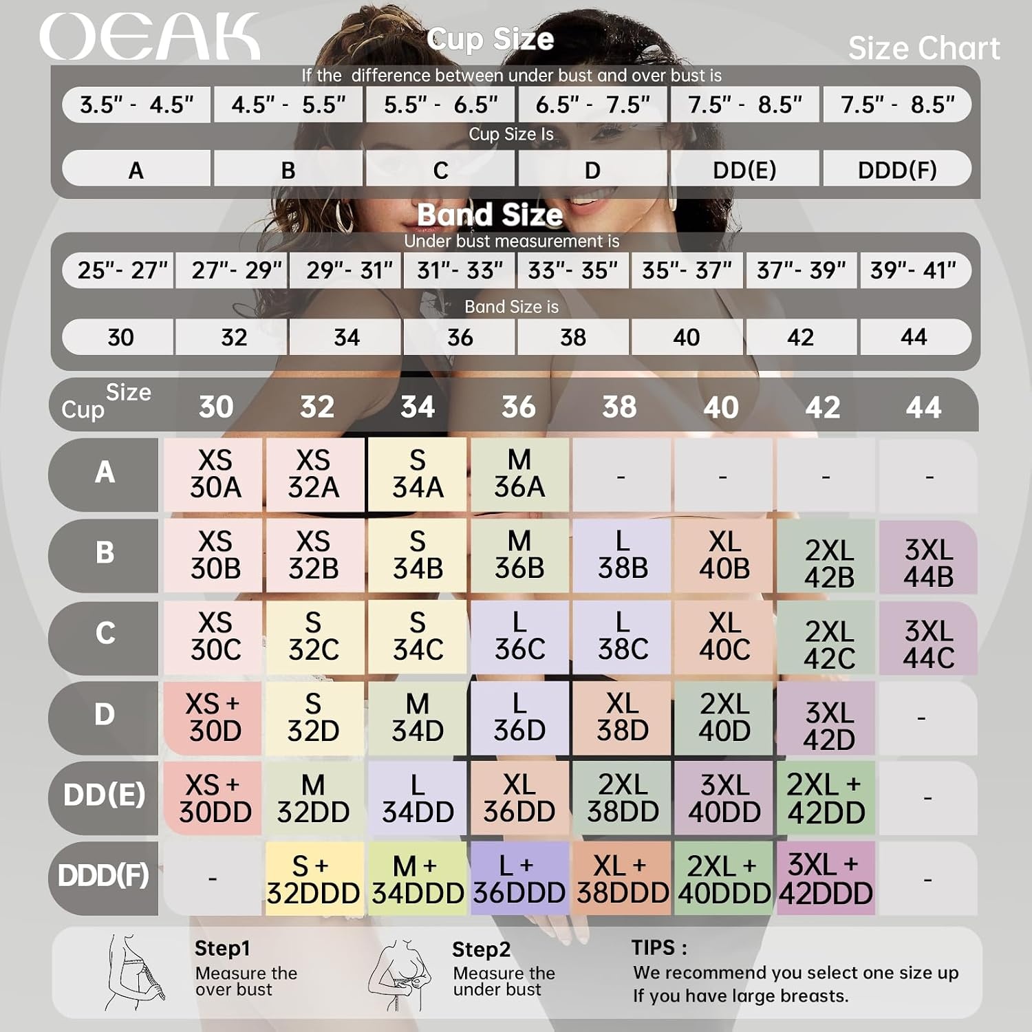 image:imageOEAK Womens Jelly Bras Wireless Deep V Bralette Comfy Push Up Tshirt BrasCool Nude