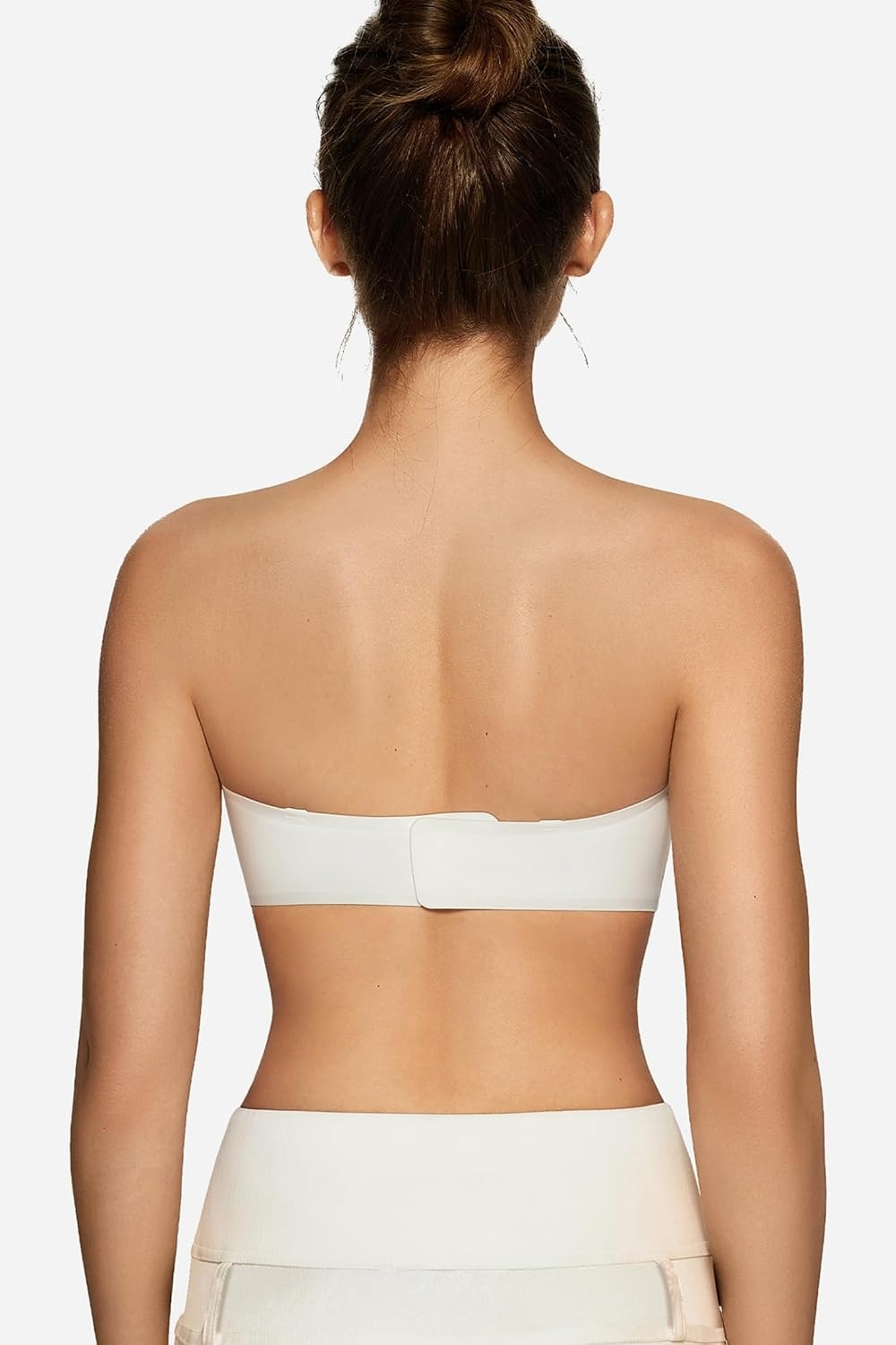 image:imageOEAK Womens Strapless Bras Push Up Bandeau Bra White amp Tummy Control Shapewear Nude M