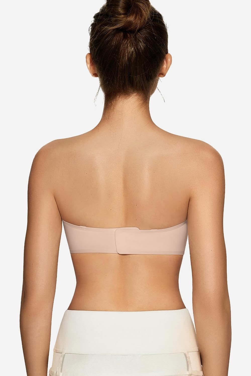 image:imageOEAK Womens Strapless Bras Push Up Bandeau Bra amp Tummy Control Shapewear Nude M