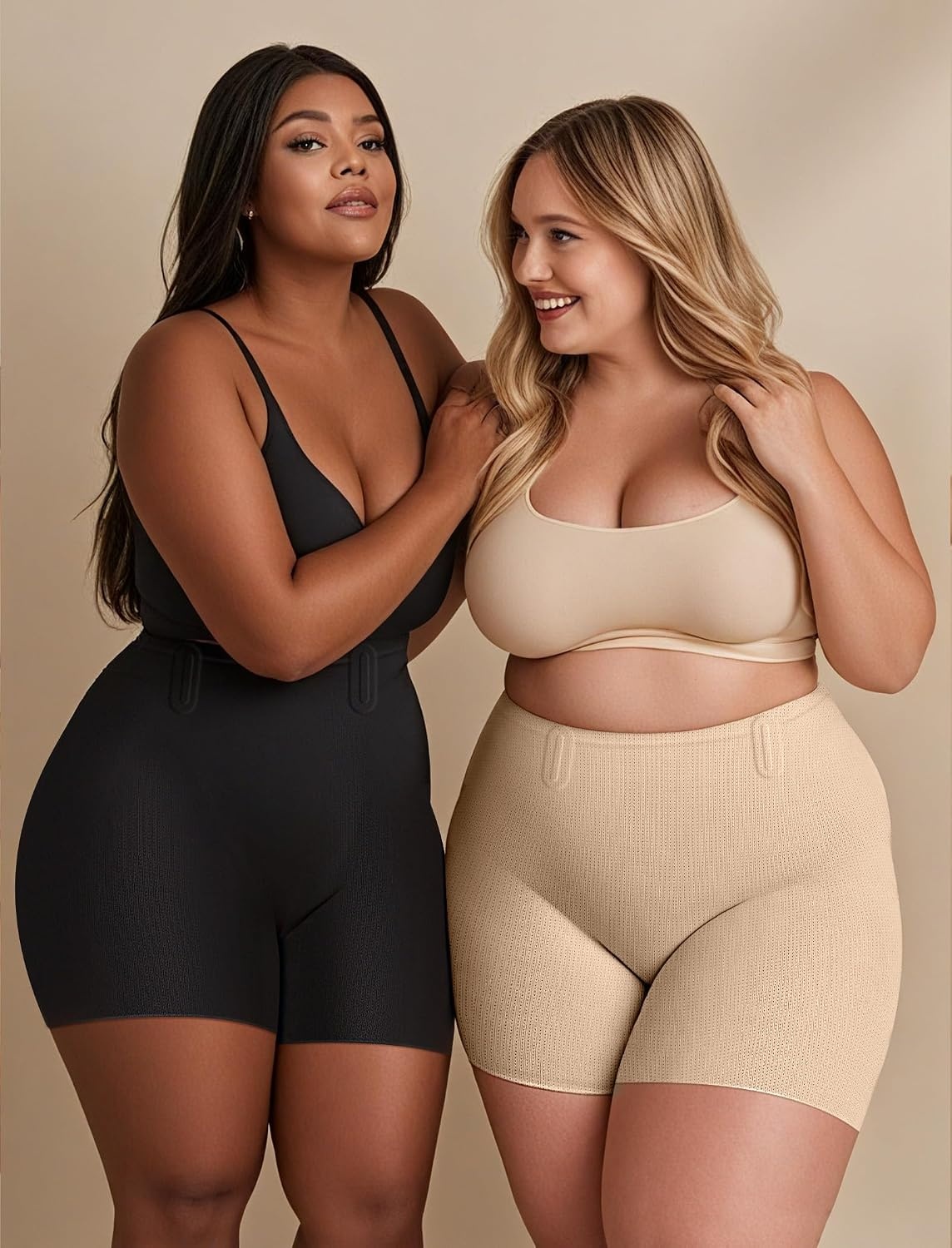 image:imageOEAK Womens Tummy Control Shapewear Seamless Girdle High Waisted ShapewearBlack