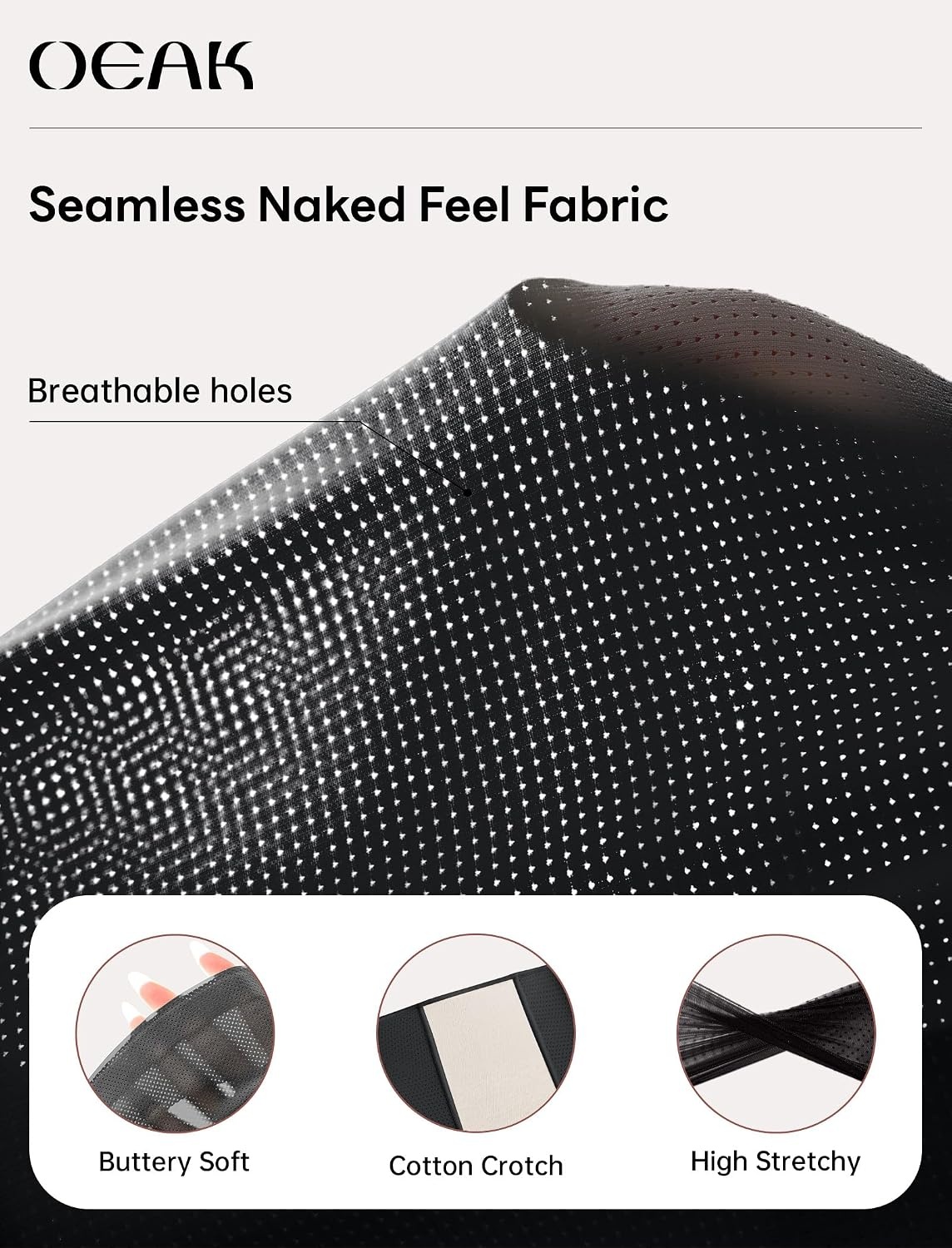 image:imageOEAK Womens Wireless Bras V Mesh Comfortable amp Tummy Control Shapewear Black M
