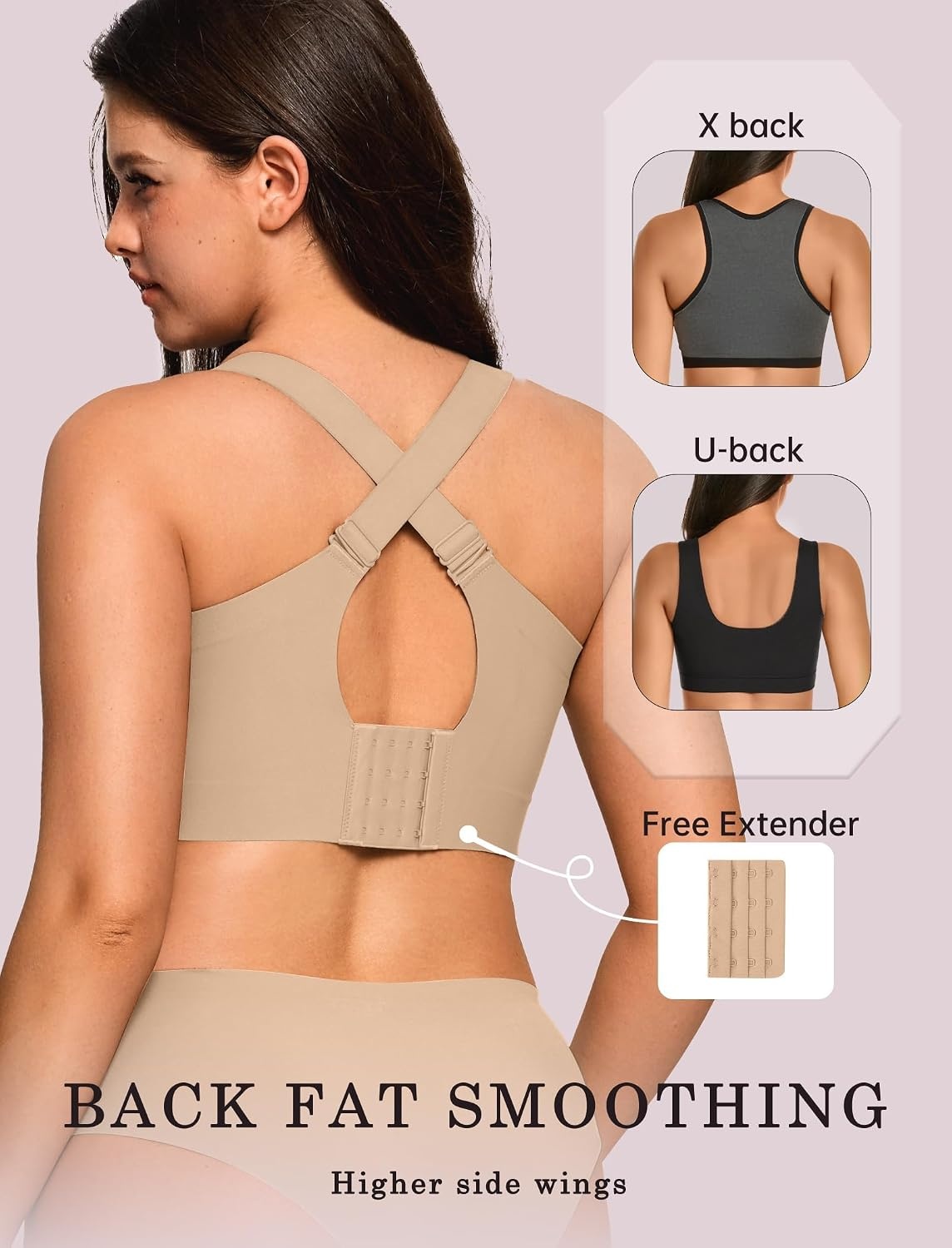 image:imageOEAK Womens Wireless Jelly Bras Plus Size Support Push Up Comfortable BraSemolina