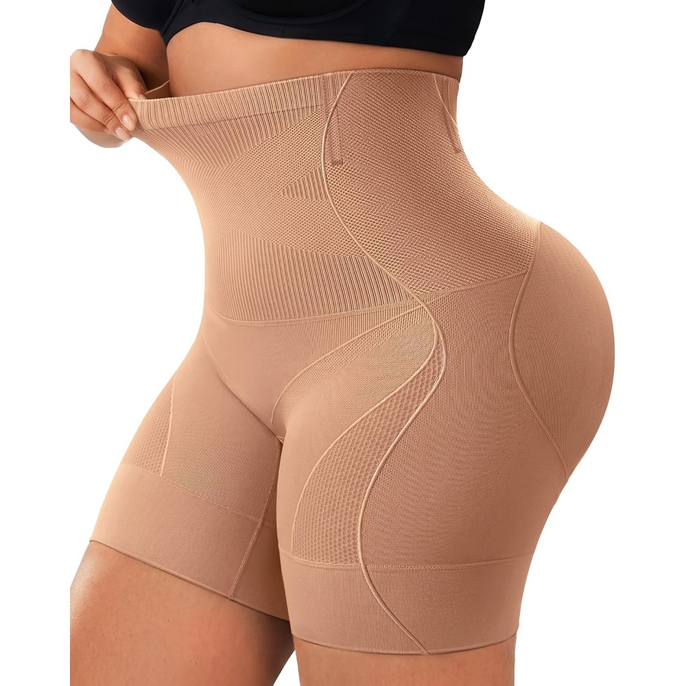 image:imageOEAK Women Shapewear Tummy Control Body Shaper Shorts Plus UnderwearLatte
