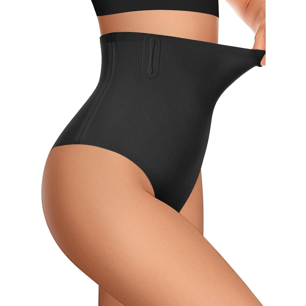 image:imageOEAK Womens Tummy Control Shapewear Seamless High Waisted Girdle BLK M