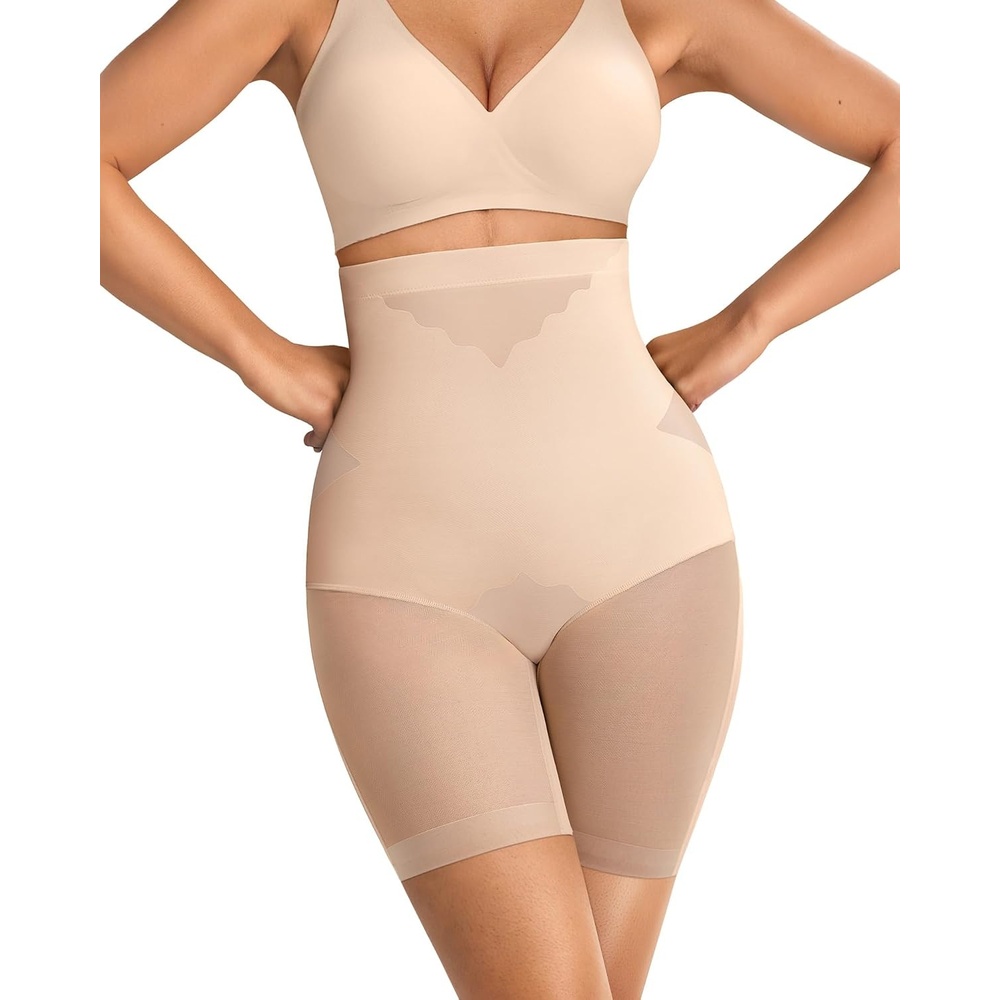 image:imageOEAK Womens Tummy Control Shapewear SuperPower High Waisted Butt Lift girdles Body Shaper Thigh Slimmer Seamless ShapewearNude