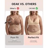 OEAK Deep V Bras Beige L+Tummy Control Shapewear Thigh Slimmer Nude L