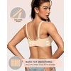 OEAK Deep V Bras Beige L+Tummy Control Shapewear Thigh Slimmer Nude L