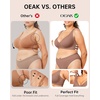OEAK Deep V Bras Coffee 2XL+Tummy Control Shapewear Thigh Slimmer Black 2XL