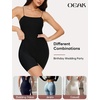 OEAK Tummy Control Shapewear Shorts & Supportive Wireless Bras Black L