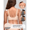 OEAK Women Scalloped Push Up Bras Nude 2XL+Tummy Control Shapewear Thigh Slimmer Nude 2XL