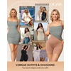 OEAK Women Shapewear Tummy Control Body Shaper Shorts Plus Underwear(Latte)