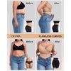 OEAK Women Shapewear Tummy Control Body Shaper Shorts Plus Underwear(Sand)