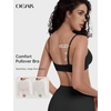 OEAK Women Tummy Control Shapewear Black S+Comfort Cami Bra Seamless Unlined Bralettes Black S