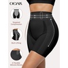 OEAK Womens Deep V Bras Wireless Bras & Tummy Control Shapewear Seamless Black 3XL