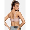 OEAK Womens Deep V Bras Wireless Bras & Tummy Control Shapewear for Women Seamless Nude XXL