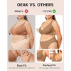 OEAK Womens Jelly Bras Wireless Deep V Bralette Comfy Push Up Tshirt Bras(Gravel Beige)