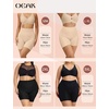 OEAK Womens Push Up Everyday Bras Coffee & Tummy Control Shapewear for Women Seamless Nude L