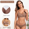 OEAK Womens Push Up Everyday Bras Coffee & Tummy Control Shapewear for Women Seamless Nude S