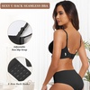 OEAK Womens Push Up Everyday Bras & SuperPower Tummy Control Shapewear Black L