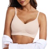 OEAK Womens Push Up Everyday Bras & Tummy Control Shapewear for Women Seamless Nude M