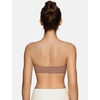 OEAK Womens Strapless Bras Push Up Bandeau Bra Coffee & Tummy Control Shapewear Nude L