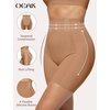 OEAK Womens Tummy Control Shapewear Seamless Girdle High Waisted Shapewear(Coffee)