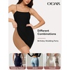 OEAK Womens Tummy Control Shapewear Seamless Girdle High Waisted Shapewear(Coffee)