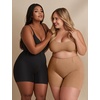 OEAK Womens Tummy Control Shapewear Seamless Girdle High Waisted Shapewear(Coffee)