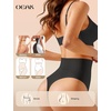 OEAK Womens Tummy Control Shapewear Seamless High Waisted Girdle BLK M