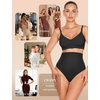 OEAK Womens Tummy Control Shapewear Seamless High Waisted Girdle BLK M