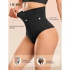 OEAK Womens Tummy Control Shapewear Seamless High Waisted Girdle BLK M
