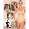 OEAK Womens Tummy Control Shapewear Seamless High Waisted Girdle SND S Sand