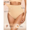 OEAK Womens Tummy Control Shapewear Seamless High Waisted Girdle SND S Sand