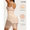 OEAK Womens Tummy Control Shapewear SuperPower High Waisted Butt Lift girdles Body Shaper Thigh Slimmer Seamless Shapewear(Nude)