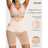 OEAK Womens Tummy Control Shapewear SuperPower High Waisted Butt Lift girdles Body Shaper Thigh Slimmer Seamless Shapewear(Nude)