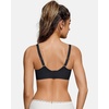 OEAK Womens Wireless Bras Scalloped & Tummy Control Shapewear Seamless Black XXL