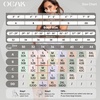 OEAK Womens Wireless Jelly Bras Comfortable Gel Bra Everyday Tshirt Bras(Leopard Coffee)