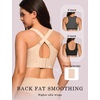OEAK Womens Wireless Jelly Bras Plus Size Support Push Up Comfortable Bra(Airy Nude)