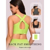 OEAK Womens Wireless Jelly Bras Plus Size Support Push Up Comfortable Bra(Avocado Green)