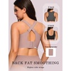 OEAK Womens Wireless Jelly Bras Plus Size Support Push Up Comfortable Bra(Dusty Rose)
