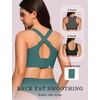 OEAK Womens Wireless Jelly Bras Plus Size Support Push Up Comfortable Bra(Emerald Gem)