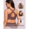 OEAK Womens Wireless Jelly Bras Plus Size Support Push Up Comfortable Bra(Hazelnut)