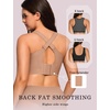 OEAK Womens Wireless Jelly Bras Plus Size Support Push Up Comfortable Bra(Honey)