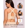 OEAK Womens Wireless Jelly Bras Plus Size Support Push Up Comfortable Bra(Nude)