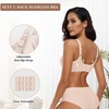 OEAK Womens Wireless Push Up Bras & Tummy Control Shapewear Seamless Nude 3XL