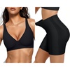 OEAK Womens Deep V Bras Wireless Bras & Tummy Control Shapewear Seamless Black 3XL